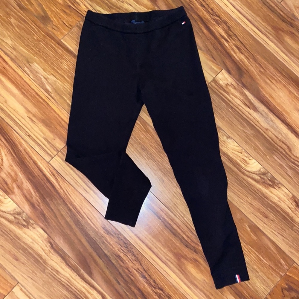 Tommy Hilfiger black sweater leggings girls size large 12/14